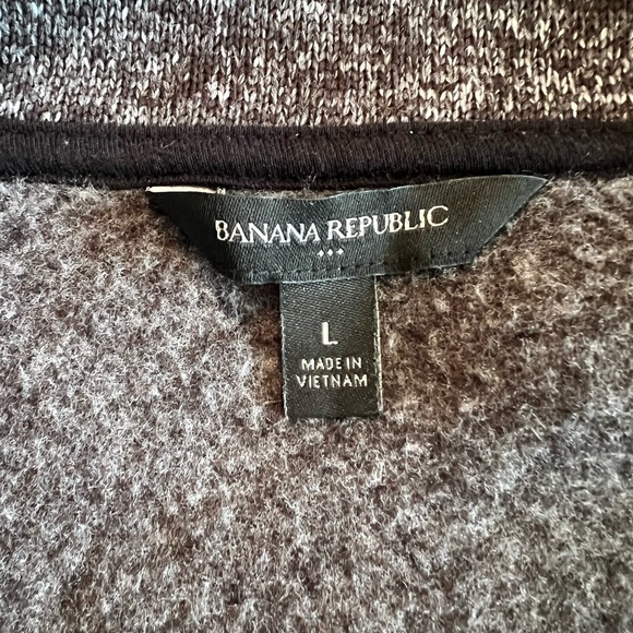 Banana Republic women’s heathered gray Zip-Up sweatshirt Jacket, size large, EUC - Picture 3 of 10
